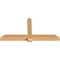 Ekena Millwork Eugene Smooth Timber Gable Bracket, Western Red Cedar, 72"W x 36"H x 5 1/2"D x 5 1/2"F, 12/12 Pitch GBW072X36X0606EUG00SWR - alternate 3